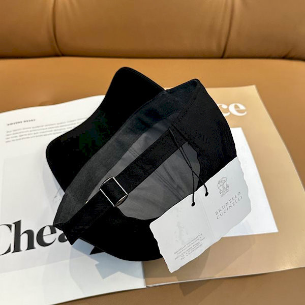 Loro Piana Linen Baseball Cap with Adjustable strap in black online