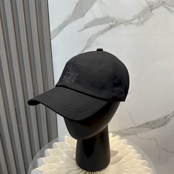 Loro Piana Linen Baseball Cap with Adjustable strap in black online