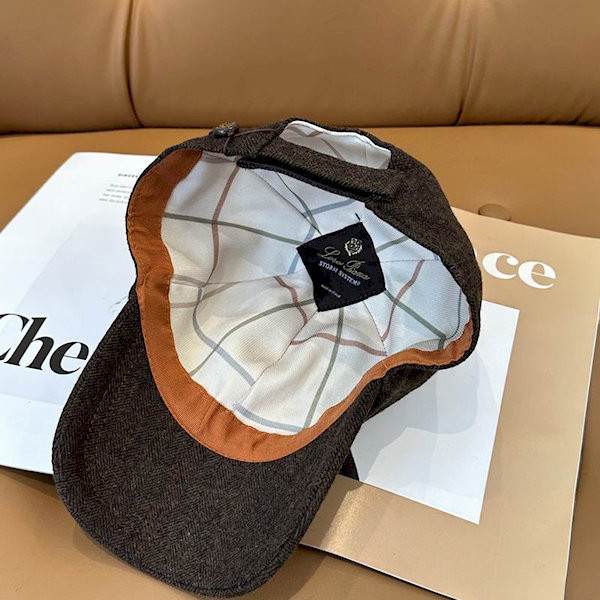 Loro Piana Linen Baseball Cap in dark brown