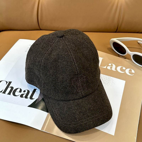 Loro Piana Linen Baseball Cap in dark brown online