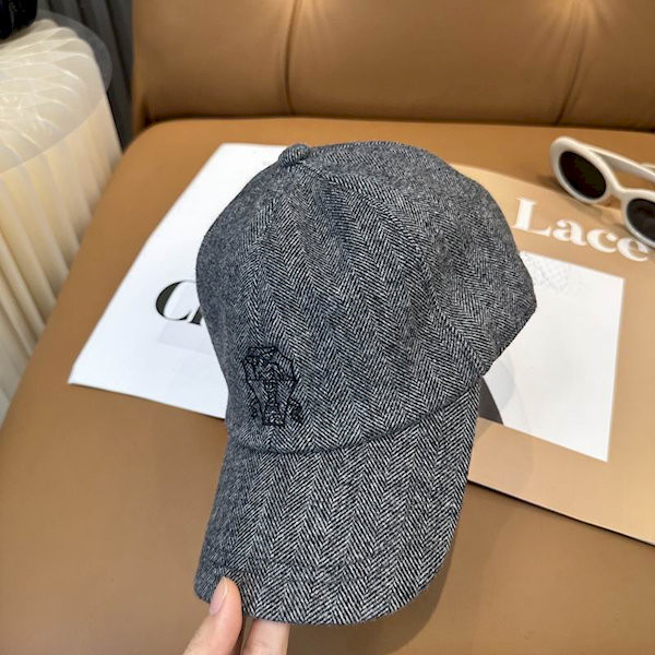 Loro Piana Linen Baseball Cap in dark grey online
