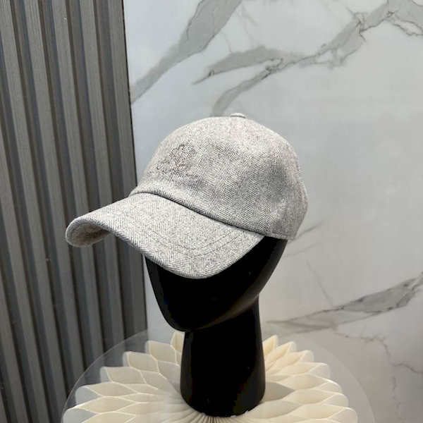Loro Piana Linen Baseball Cap in grey