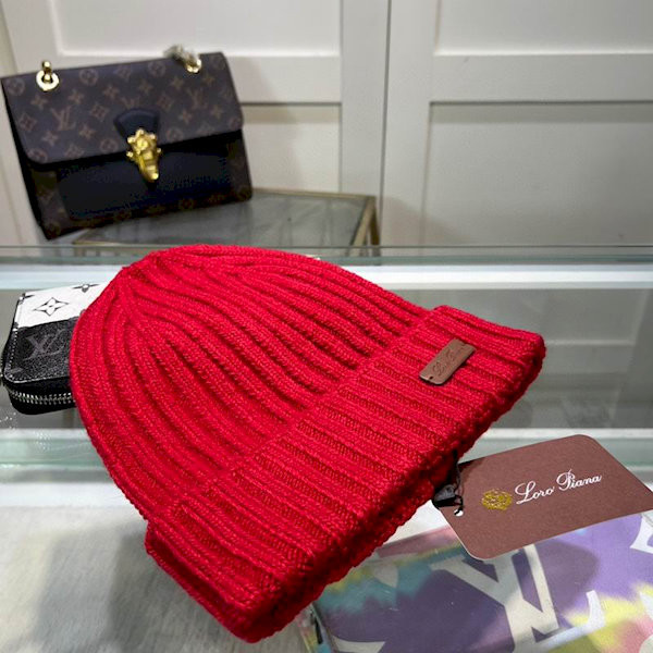 Loro Piana Men's / Women's Cashmere Beanie in red