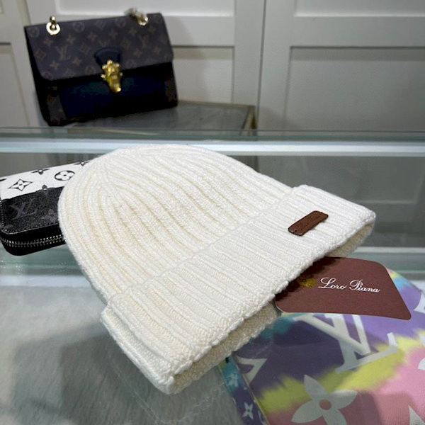 Loro Piana Men's / Women's Cashmere Beanie in white