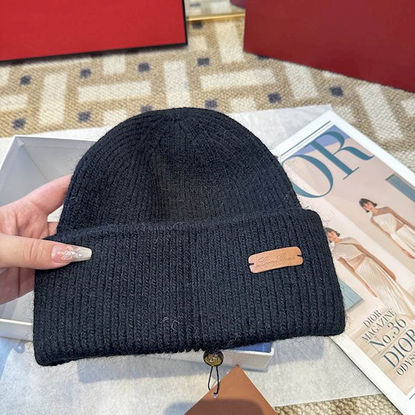 Loro Piana Men's / Women's Cashmere Beanie with Storm System in black