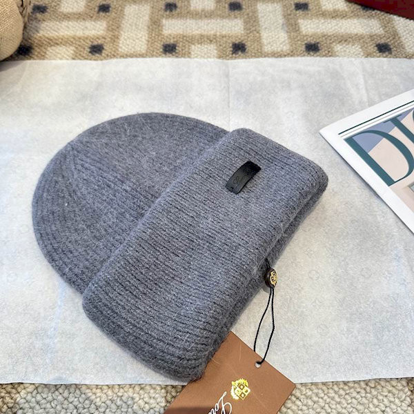 Loro Piana Men's / Women's Cashmere Beanie with Storm System in gray