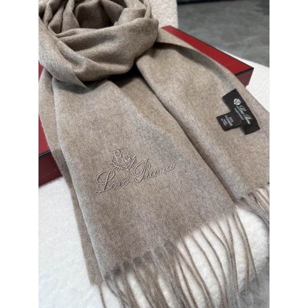 Loro Piana Men's / Women's Grande Unita Cashmere Scarf in beige