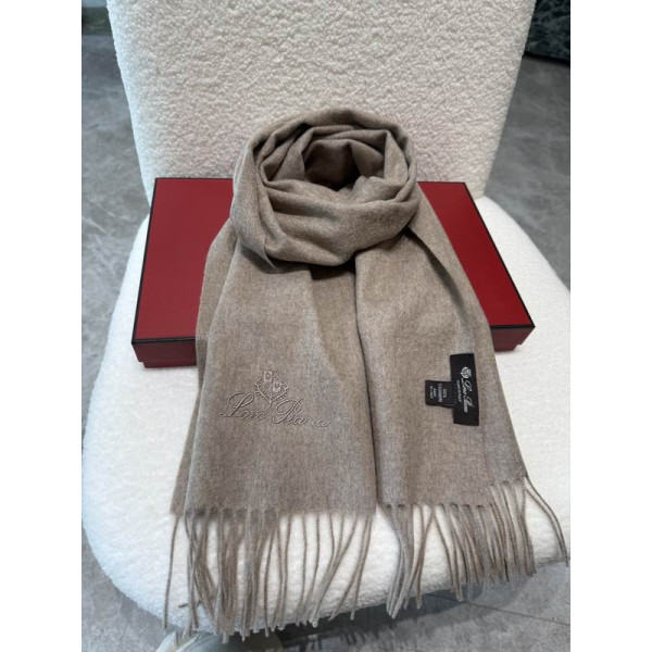 Loro Piana Men's / Women's Grande Unita Cashmere Scarf in beige