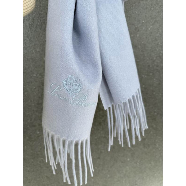 Loro Piana Men's / Women's Grande Unita Cashmere Scarf in blue