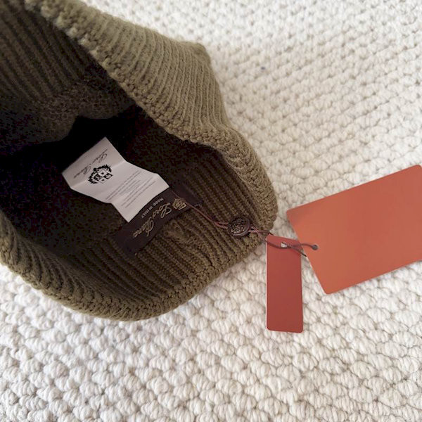 Loro Piana Men's / Women's Jungfrau Baby Cashmere Beanie in army green