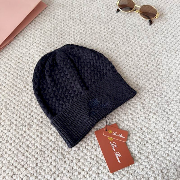 Loro Piana Men's / Women's Jungfrau Baby Cashmere Beanie in black