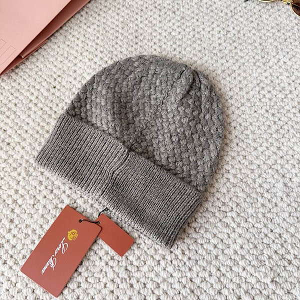 Loro Piana Men's / Women's Jungfrau Baby Cashmere Beanie in dark gray