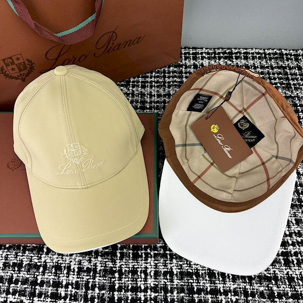 Loro Piana cotton Baseball Cap with Elasticated back in yellow