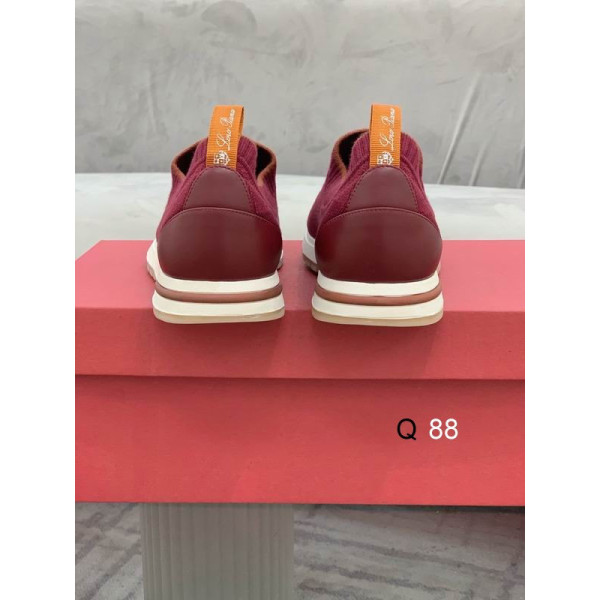 Loro Piana Women's Flexy Walk Sports Shoes / Burgundy