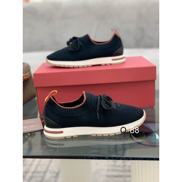 Loro Piana Women's Flexy Walk Sports Shoes / Black With Shoelaces