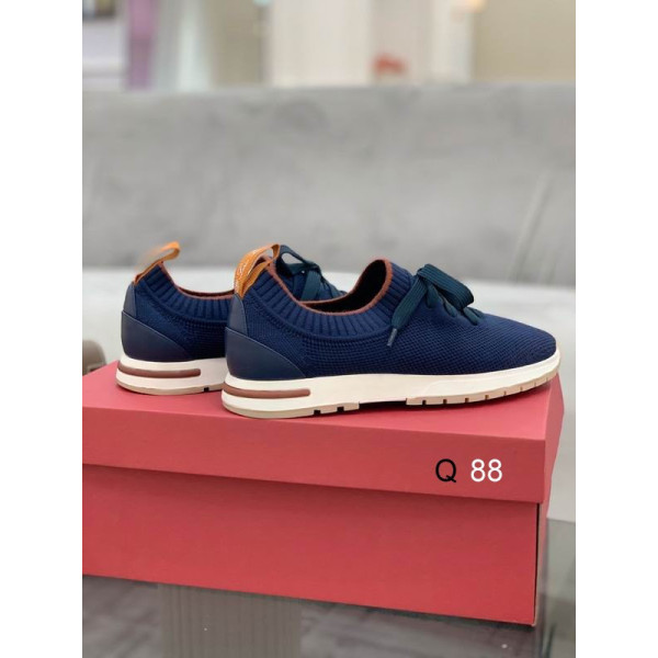 Loro Piana Women's Flexy Walk Sports Shoes / Blue With Shoelaces