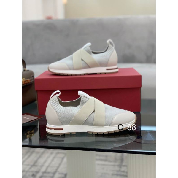 Loro Piana Women's Flexy Walk Sports Shoes / Apricot With Elastic Band