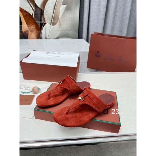 Loro Piana Women's M/dil Sandals / Brick Red