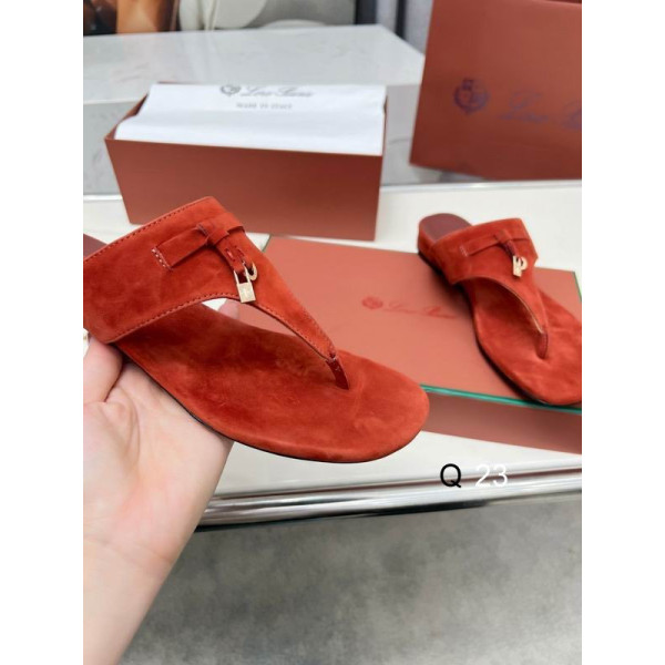Loro Piana Women's M/dil Sandals / Brick Red