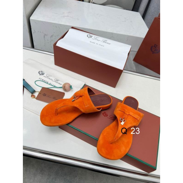Loro Piana Women's M/dil Sandals / Orange Sale