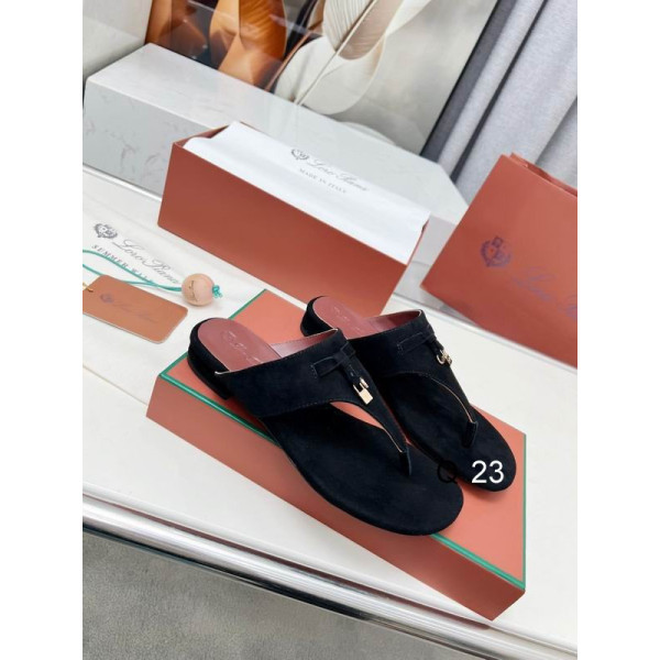 Loro Piana Women's M/dil Sandals / Black Sale