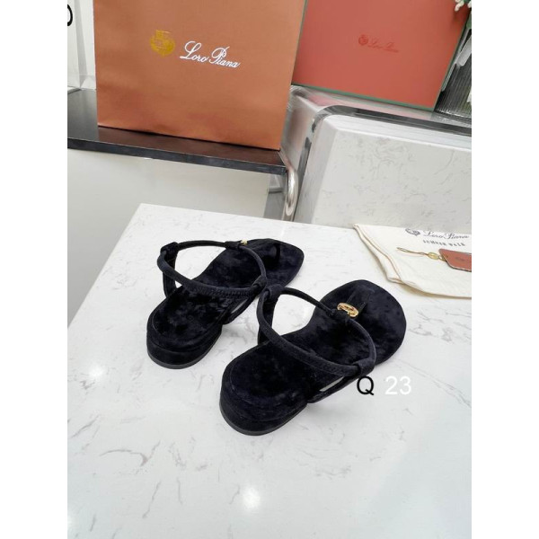 Loro Piana Women's M/dil Sandals / Black