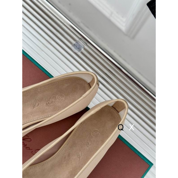 Loro Piana Women's Primula Flat Barefoot Sandals / Flesh