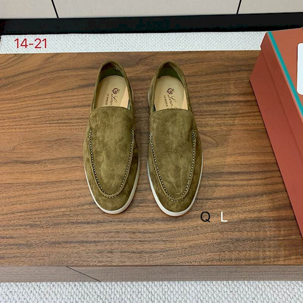 Loro Piana Men's Summer Walk Moccas/ Flat Shoes / Murano Green