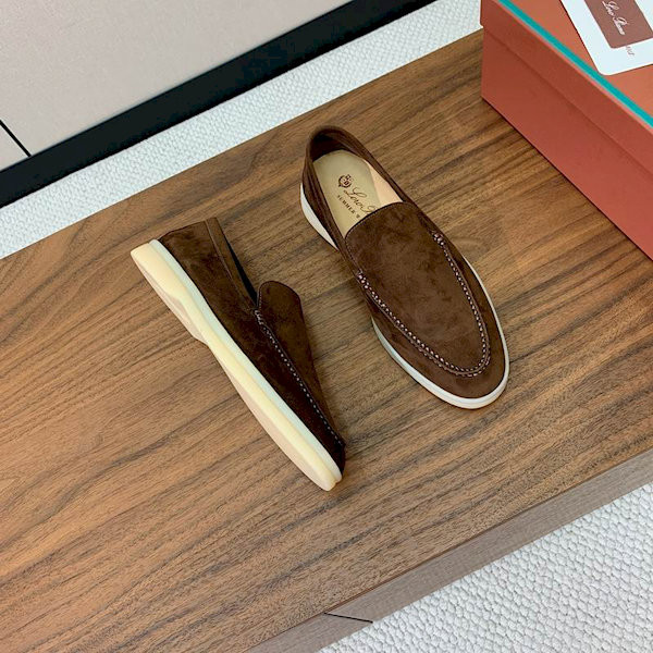 Loro Piana Men's Summer Walk Moccas/ Flat Shoes / Dark Brown