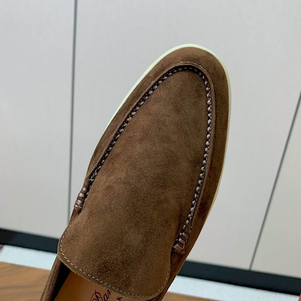Loro Piana Men's Summer Walk Moccas/ Flat Shoes / Dark Brown