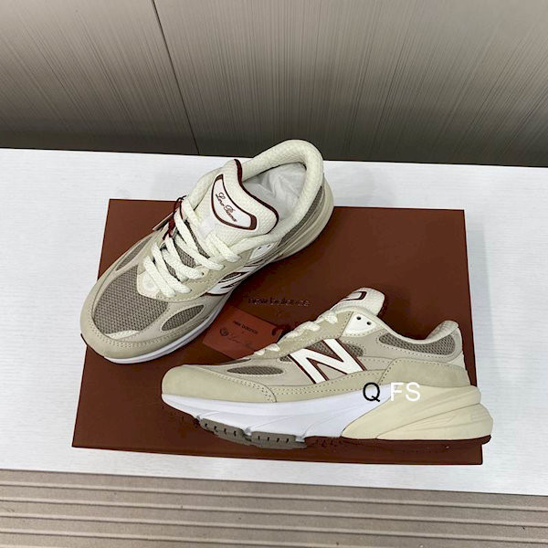 Loro Piana Men/Women's Sports Shoes / Beige Collaboration With New Balance