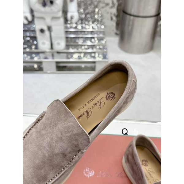 Loro Piana Men/Women's Summer Walk Moccas/ Flat Shoes / Khaki