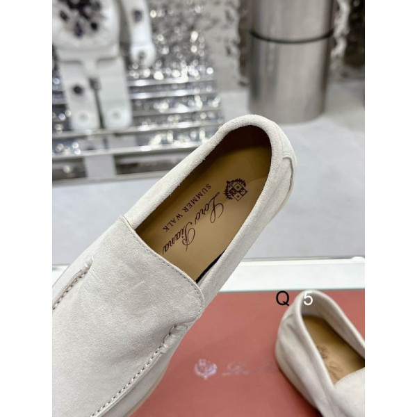Loro Piana Men/Women's Summer Walk Moccas/ Flat Shoes / Apricot