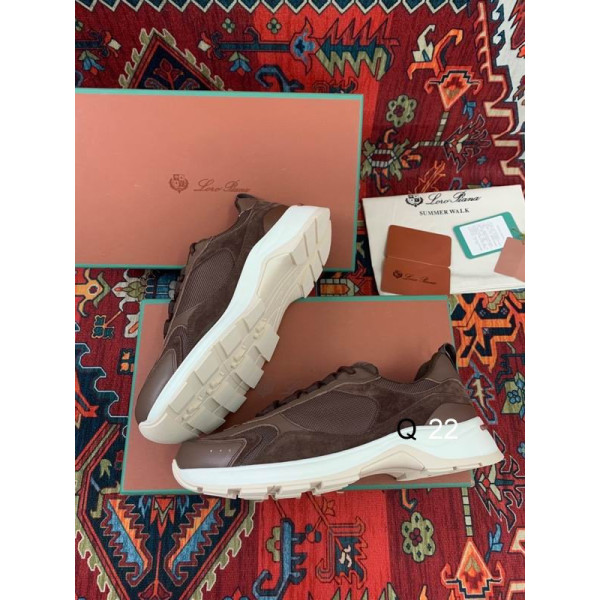 Loro Piana Men/Women's Cairn Walk Sports Shoes / Khaki