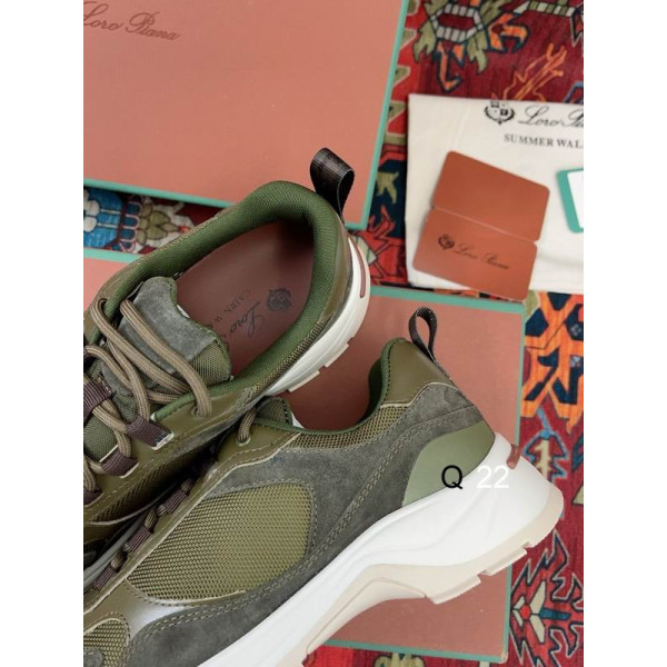 Loro Piana Men/Women's Cairn Walk Sports Shoes / Green