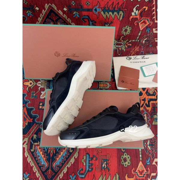 Loro Piana Men/Women's Cairn Walk Sports Shoes / Black