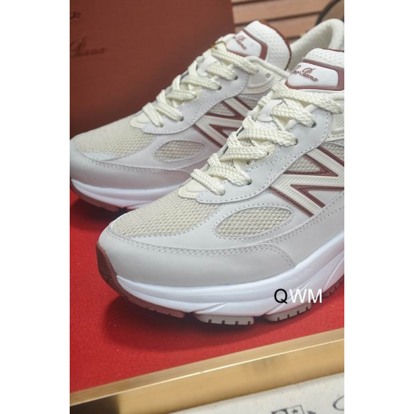 Loro Piana Men/Women's Sports Shoes / White Collaboration With New Balance