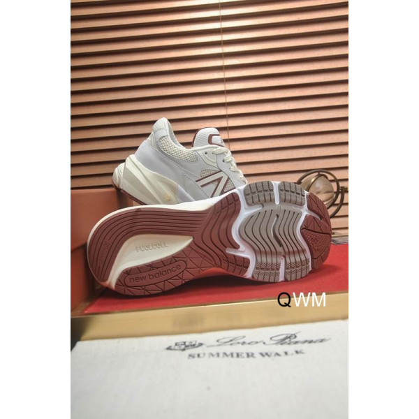 Loro Piana Men/Women's Sports Shoes / White Collaboration With New Balance