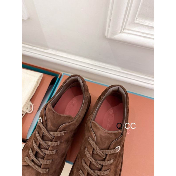 Loro Piana Women's Suede Sneakers / Brown