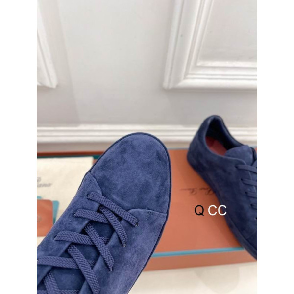 Loro Piana Women's Suede Sneakers / Blue
