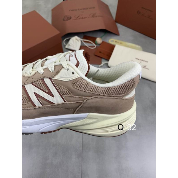 Loro Piana Men's Sports Shoes / Light Brown Collaboration With New Balance