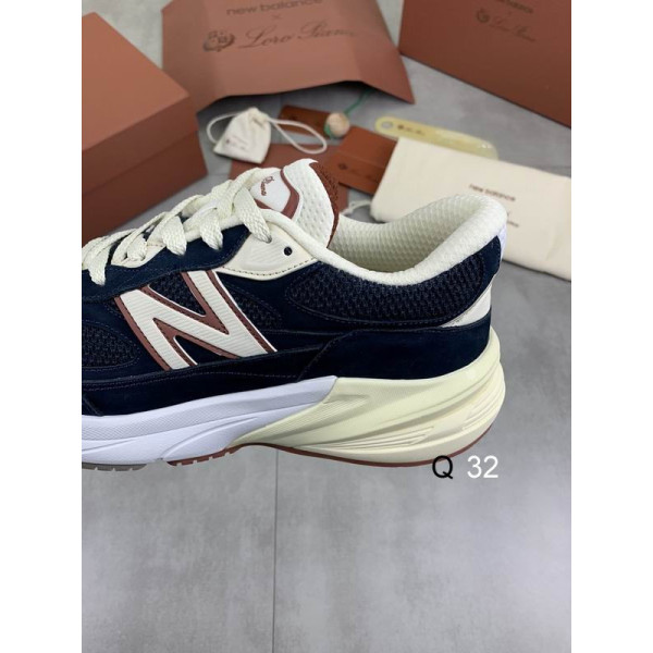 Loro Piana Men's Sports Shoes / Navy Blue Collaboration With New Balance