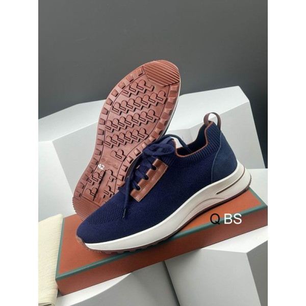 Loro Piana Women's Flexy Walk Sports Shoes / Blue Sale With Shoelaces