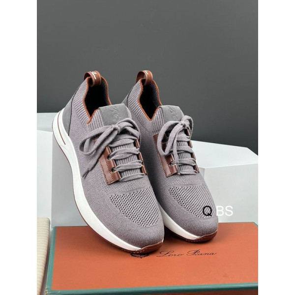 Loro Piana Women's Flexy Walk Sports Shoes / Gray Sale With Shoelaces