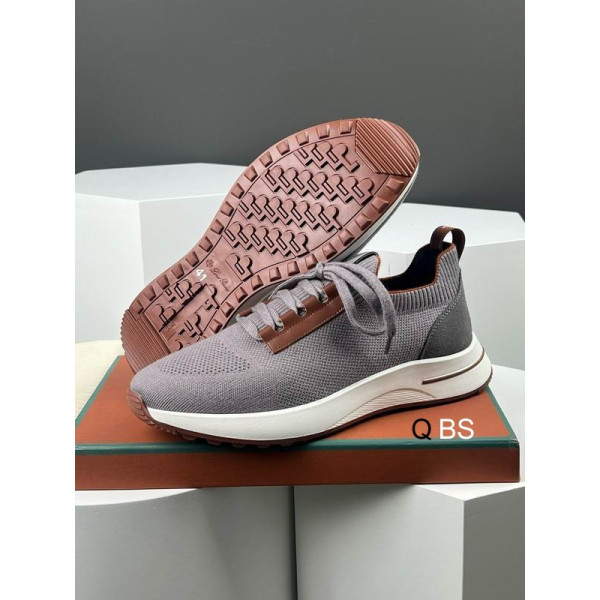 Loro Piana Women's Flexy Walk Sports Shoes / Gray Sale With Shoelaces