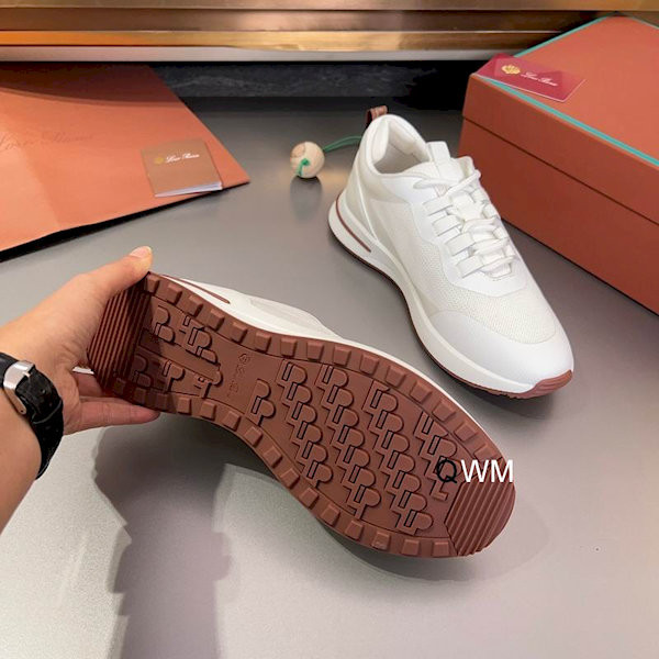 Loro Piana Men's Week End Walk Sports Shoes / White