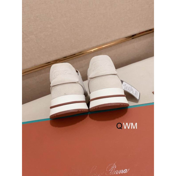 Loro Piana Men's Week End Walk Sports Shoes / White Onl/e