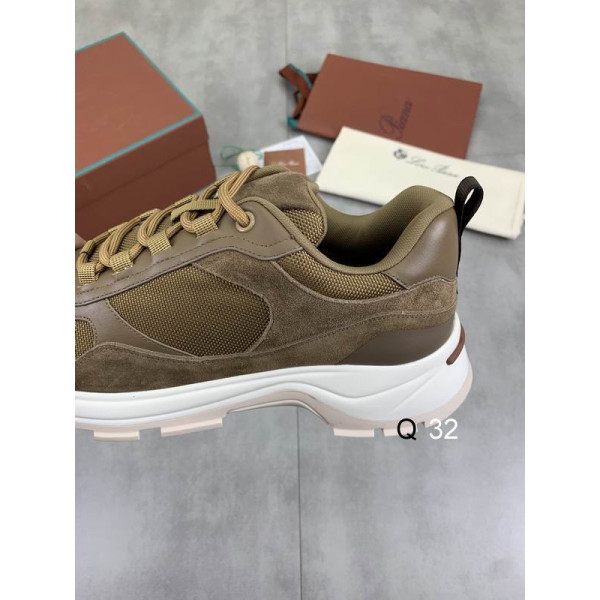 Loro Piana Men's Cairn Walk Sports Shoes / Yellowish Brown