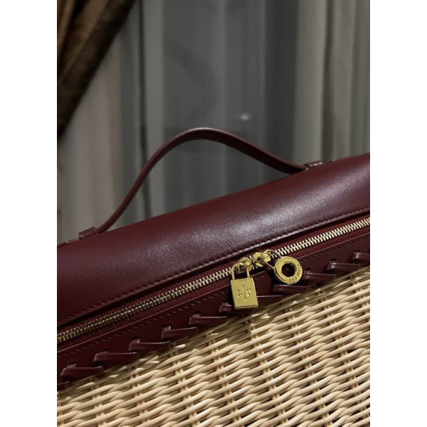 Loro Piana Women's Extra Rattan Pocket Bag / Malt/Caramel