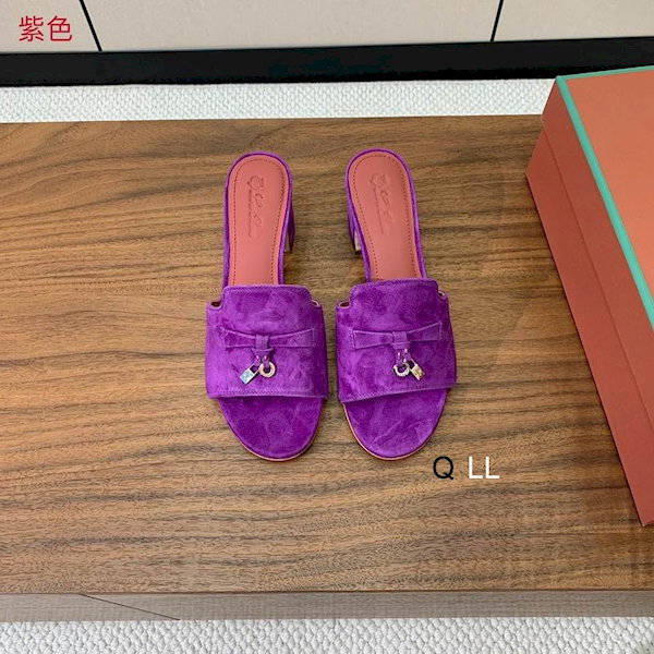 Loro Piana Women's Summer Charms Sandals / Purple